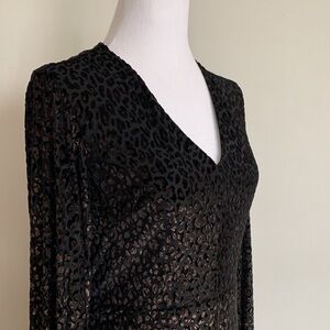Elie Tahari Elegant Black Long Sleeve Dress. Size XS. Like new.